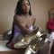 Ebony Princess Estrella`S Nylon Feet And Shoe Inhale Smelling CloseUp